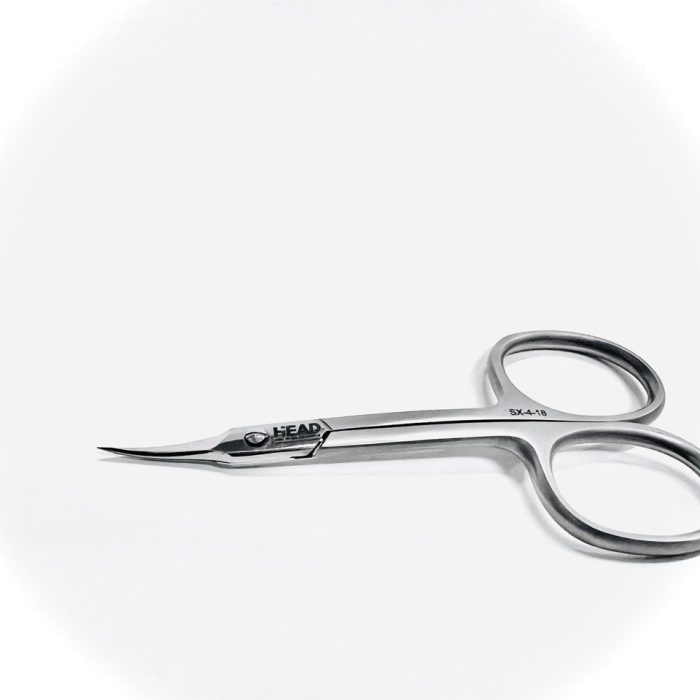 Wave shaped scissors suitable for beginners and professionals, easy move and use, optimal ring shape, matte handles, glossy polished handles, improved surface performance for regular disinfection and sterilization, hand sharpening, longer work period, high ergonomics